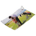 Small White Full Color Golf Towel
